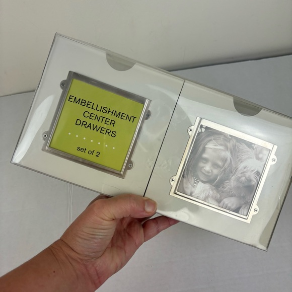 Making Memories-crafting/scrapbook Embellishment Center Drawers-2-pk/white/NIP - Picture 10 of 10